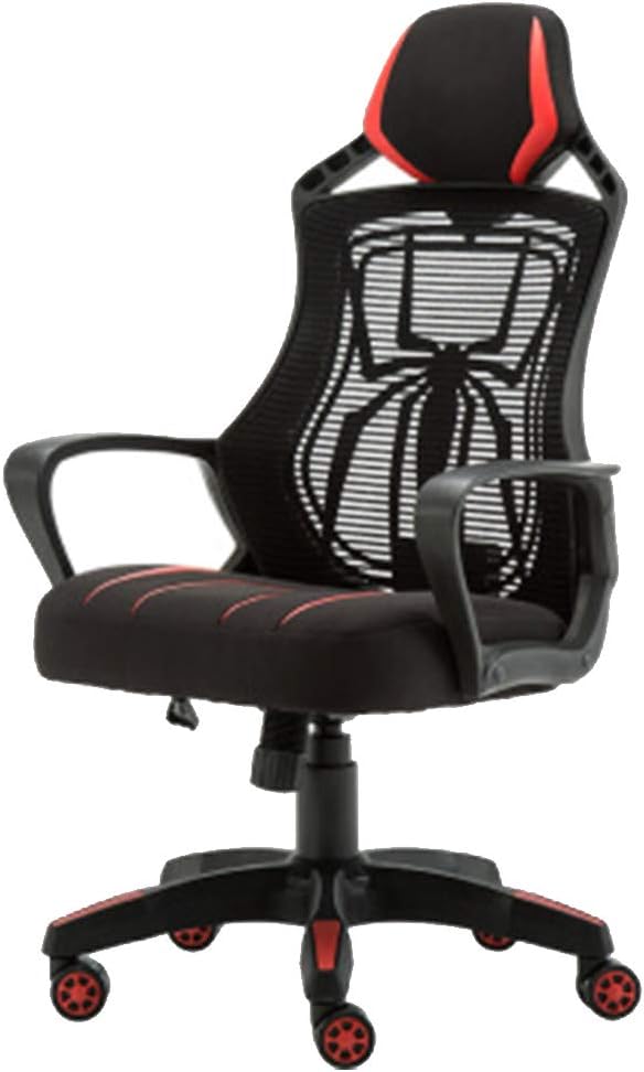 EDCM Gaming Chair Adjustable high Back Office Chair, Computer Chair Gaming Chair Home Black red Spiderman Cool Office Chair