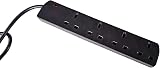 Mercury 4 Gang Extension Lead 2.0m Black UK 13 Amp Rated 4 Socket Power Strip view 4