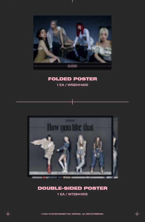 Amazon Com Blackpink How You Like That Special Edition Album Folded Poster Hologram Photocard Set Everything Else