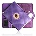 iPad Air Case, Boriyuan Detachable 360 Degree Rotating Stand Flip Folio PU Leather Smart Cover with Auto Sleep/Wake Function + Card Slot + Screen Protector + Stylus for Apple iPad Air 1, Purple