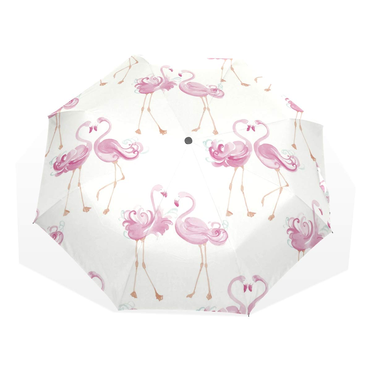 Lorvies Pretty Flamingo Foldable Sun Rain #umbrellas #for #wind #and #rain Lorvies Pretty Flamingo Foldable Sun Rain