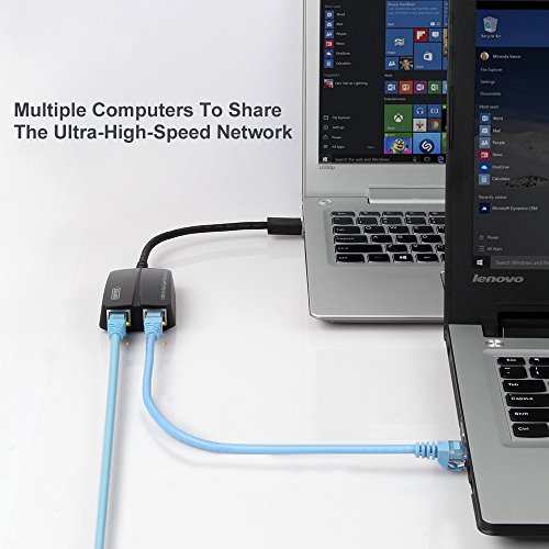 UNITEK USB 3.0 to Dual Gigabit Adapter, USB 3.0 10/100/1000