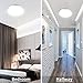 Ustellar 24W LED Round Ceiling Lights Fixture Flush Mount 180W Incandescent Bulbs Equivalent 2000lm 14in LED Ceiling Lamp 5000K Daylight White Indoor Outdoor Lighting for Bathroom Hallway Kitchen