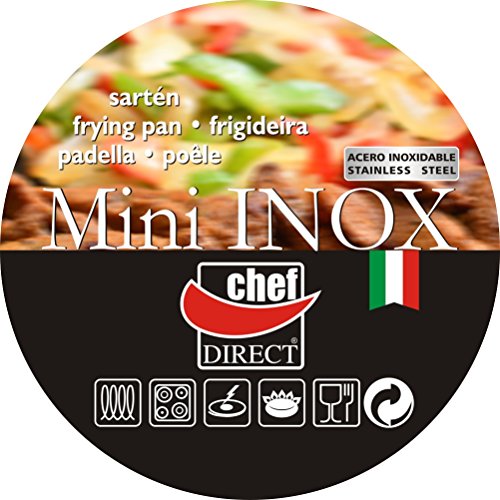 image for Chef Direct Stainless Steel Non Stick Mini Fry Pan 4.72 inches (12 Cm)