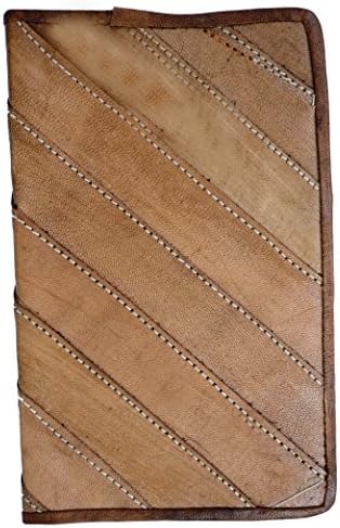 Leather Writing Journal - 8" x 5" Beautiful Handmade Hand stitched Leather Writing Journal - Unlined Paper - 100 Sheets 200 Pages - Perfect Gift for Art Sketchbook, Travel Diary/ Notebooks to Write in