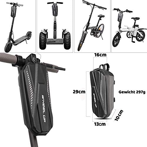 Vihir E Scooter Sac de guidon étanche pour trottinette électrique Eva avec capacité de 2L/3L Idéal pour scooter/scooter/E-Balance Accessoire pour Xiaomi M365 pro Segway Ninebot
