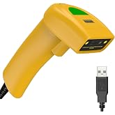 Symcode USB 1D Barcode Scanner, Handheld Wired CCD Laser Barcode Reader Scanner Supports Screen Scan UPC Bar Code Scanner for Warehouse, Library, Supermarket, POS