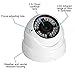 R-Tech 2MP (1080P) HD TVI Outdoor Turret Dome Security Camera with IR Night Vision – 2.8-12mm Varifocal Lens – White