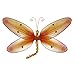 The Butterfly Grove Taylor Dragonfly Decoration 3D Hanging Mesh Organza Nylon Decor, Orange Creamsicle, Medium, 10
