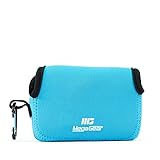 MegaGear ''Ultra Light'' Neoprene Camera Case Bag with Carabiner for Canon PowerShot SX720 HS, SX610 HS, SX600 HS (Blue)