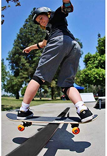 Popsport Skate Rail Professional Skateboarding Grind Rails Adjustable Skate Rail Flat Bar Grind Rails for Skateboarding