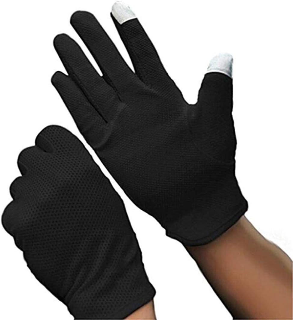 IPENNY Men’s Driving Gloves Non-Slip Gel Touchscreen UV Sun Protection Cycling Gloves : Clothing