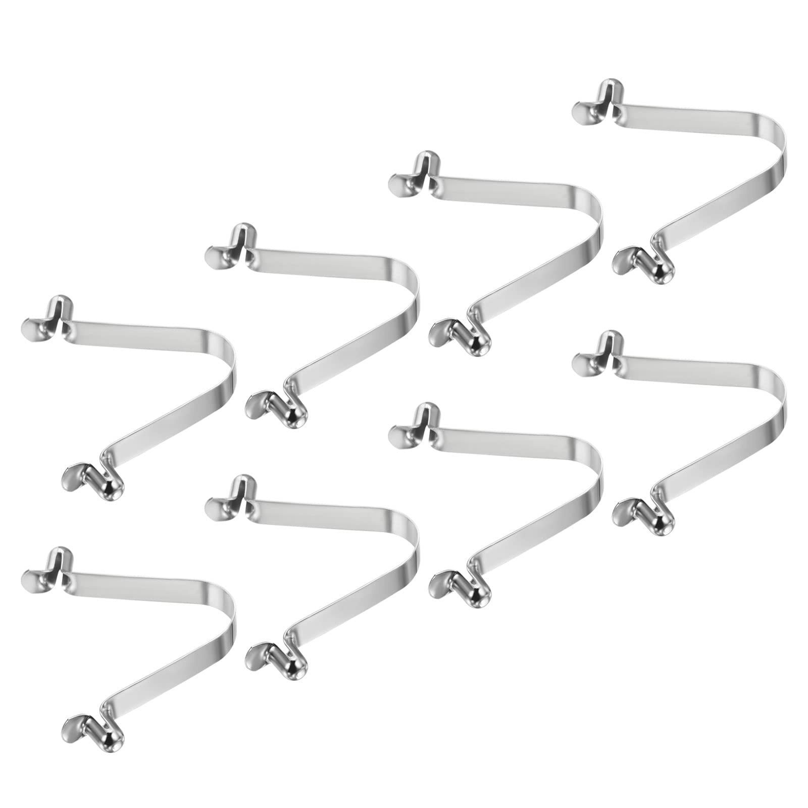 Photo 1 of PATIKIL 8.5x6mm Kayak Paddle Snaps, 8 Pack Pole Push Button Spring Clips Steel Hollow Button Locking Tube Double Pins for Camping Awning Tent Pole