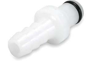 CPC (Colder) Quick-Disconnect Fitting, Hosebarb Insert, Acetal, Straight-Through, 1/8" Flow Size, 1/4" ID