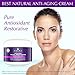 Organic Anti-aging Face Moisturizer Cream For Dry Sensitive Skin With Hydrating Coconut Oil Shea Butter Rosehip Vitamins Natural Anti-Wrinkle Facial Repair Lotion Night & Day Care Women Men Non Greasy