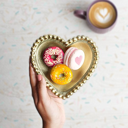 Handcrafted Trinket Dish Accessories Decorative Jewelry Dish Kitchen Dinning Serveware Accessories (Heart)