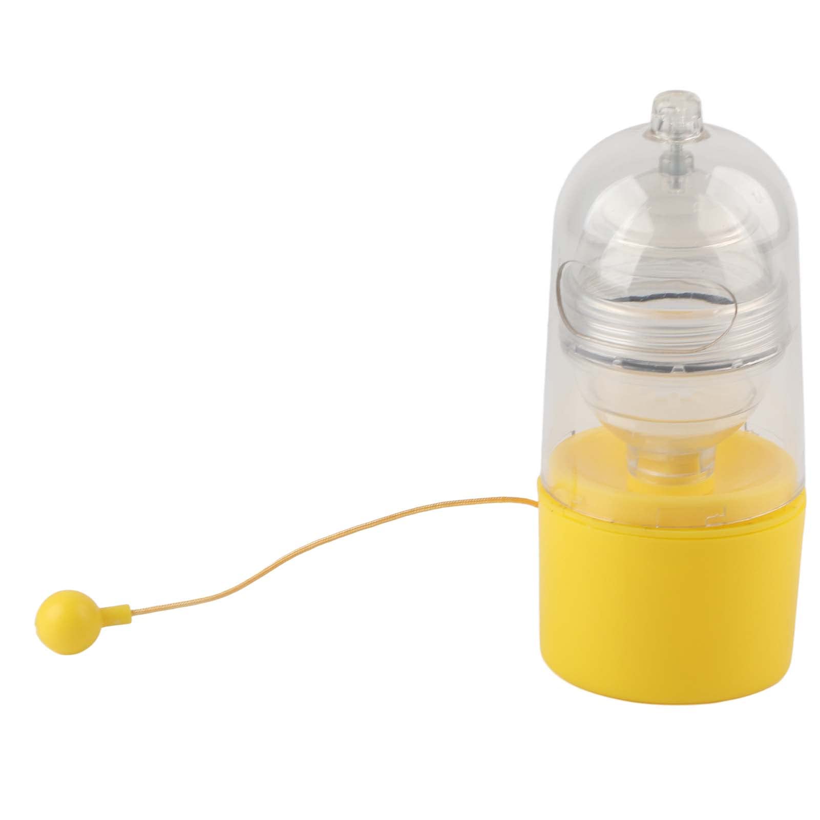 Hand Pull Type Golden Egg Maker, Kitchen Hand Operated Egg Scrambler Shaker Egg Mixer with Pulling Rope for White Yolk Egg Scrambler Silicone Shaker Whisk Cooking Tool