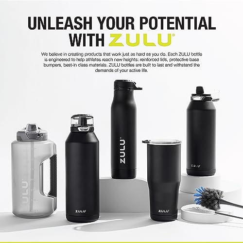 Zulu Torque 16oz Plastic Kids Water Bottle with Silicone Sleeve and