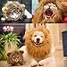 Lovelion Lion Mane for cat Costume Pet Adjustable Washable Comfortable Fancy Lion Hair Clothes Dress for Halloween Christmas Easter Festival Party Activity