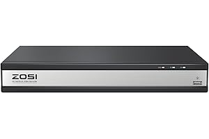 ZOSI 16 Channel H.265+ DVR for Security Camera, 1080p Hybrid 4-in-1 CCTV DVR Surveillance System(Analog/AHD/TVI/CVI), Motion Detection, Mobile Remote Control, Email Alarm (No Hard Drive Included)