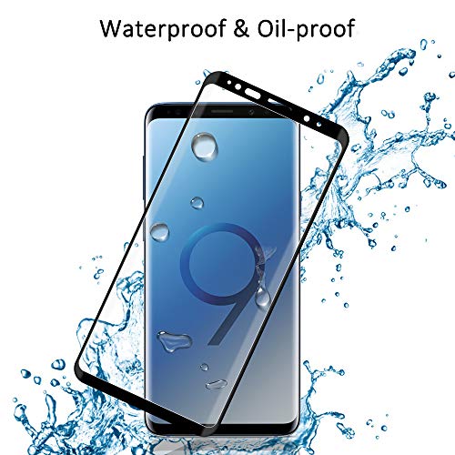 mixigoo 2 Pièces Verre Trempé pour Samsung Galaxy S9, Couverture Complète Film Protection écran Galaxy S9 avec Cadre d\'Alignement Anti-Rayures sans Bulles Protecteur D\'écran pour Samsung Galaxy S9