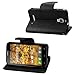 Reiko 3-in-1 Wallet Case for Alcatel One Touch Fierce 7024W - Retail Packaging - Black