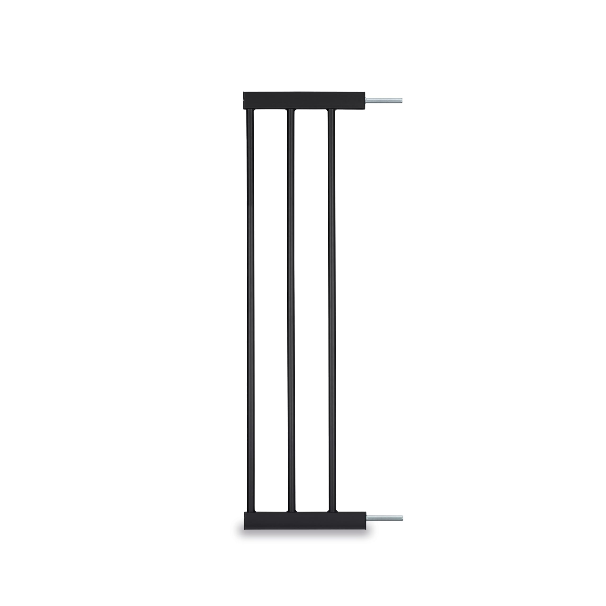 hauck 21 cm Safety Gate Extension, Black - with Connectors for Pressure Fit Door Gates & Stair Gates Open N Stop 2, Autoclose N Stop, Open N Stop KD, Metal