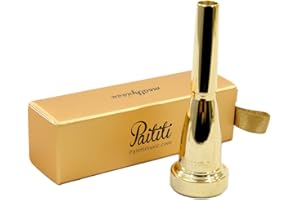 Paititi Gold Plated Rich Tone Bb 1C Trumpet Mouthpiece