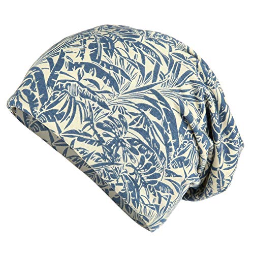 HONENNA Flower Printed Cotton Beanie Women Turban Headband Chemo Cap (2 Pack Set 14)