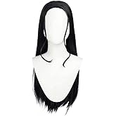 haikyuu Nico Wig Black Long Straight Wig Women For Daily Anime Costume Cosplay Halloween (black)