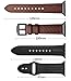 OCYCLONE Compatible for Watch Band 42mm 44mm, Soft Classic Genuine Leather Strap Replacement Bands Compatible for iWatch Series 3, Series 4 for Men - Coffee