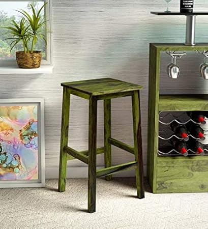 Bar Stool in Spring Green Finish by Dev Furniture
