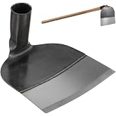 Gatuida Stainless Steel Garden Hoe Tool for Weeding and Soil Loosening | Weeding, Ditching, Soil Loosening, Sowing, Tillage, 1 X Hoe, as Shown Color