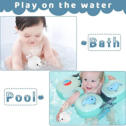 Baby Bath Toys, Whale Automatic Spray Water Bath Toy, Light Up Bathtub