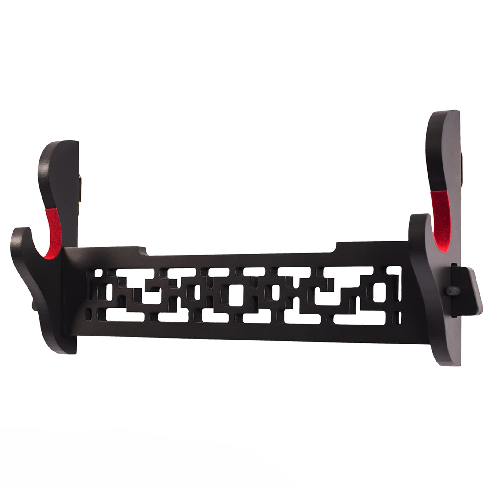 FOXSMZZ Sword Holder Wall Mount Samurai Sword Stand Display Katana Wakizashi Tanto Wall Hanger Sword Rack (1-Tier)