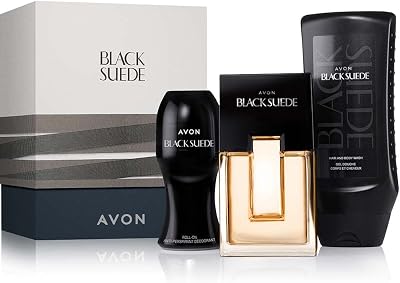 Avon Black Suede Men's Fragrance Aftershave Deodorant Gift Set 75ml