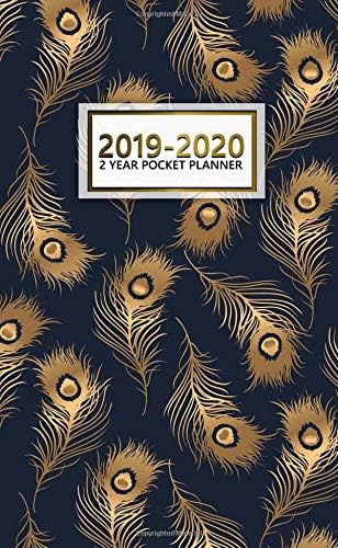 2019-2020 2 Year Pocket Planner: Monthly Peacock Planner with Phone Book, Password Log and Notebook. Nifty Feathers 24 Month Agenda and Organizer. Paperback – 15 Oct 2018