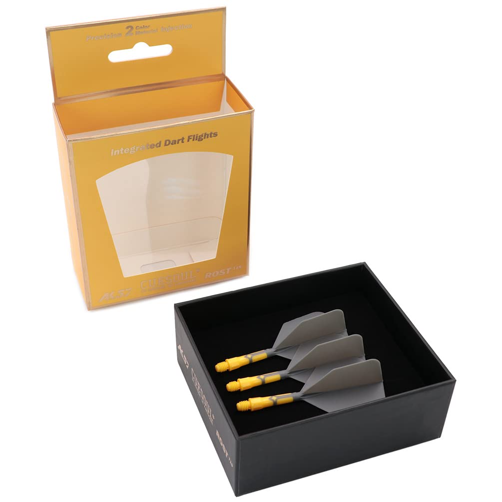 CUESOUL ROST T19 Integrated Dart Shaft and Flights Big Wing Shape,Set of 3