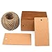 G2PLUS 100PCS Kraft Paper Gift Tags with String,3.5