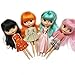 Dollshow 12inch Posable Big Head Doll 30CM BJD Dress-up Girl Toys Collections Kids Gifts 4 Color Change Eyes