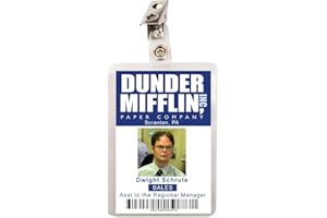 FIGHERO The Office Dwight Schrute Dunder Mifflin ID Badge