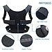 Adjustable Back Braces Posture Corrector Magnetic Position Correction Braces Supports Back Belt Support Corset Back Lumbar Shoulder Corrector (Black)