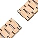 Valkit Compatible Gear S2 Bands Solid Stainless Steel Watch Band Metal Straps Business Sport Wristband Bracelet with Adapter Connector Replacement for Samsung Gear S2 SM-R720/730, Rose Gold, Small