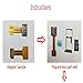 Dual SIM Card Adapter, Adv-one Nano Micro Mini SIM Adapter for Samsung Xiaomi Android (Micro to Nano)