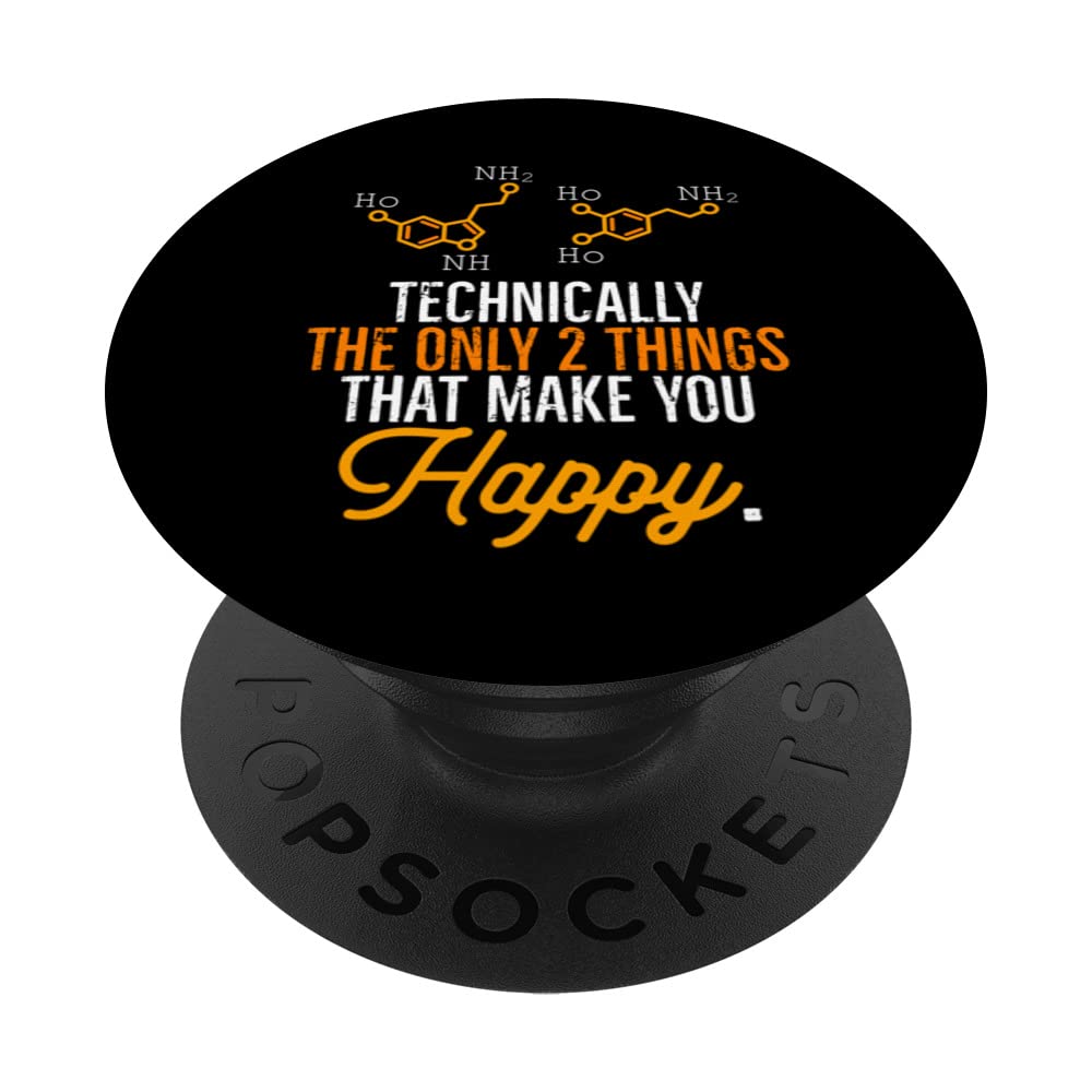 Psychology Serotonin Dopamine Chemical Formula Psychologist PopSockets Swappable PopGrip