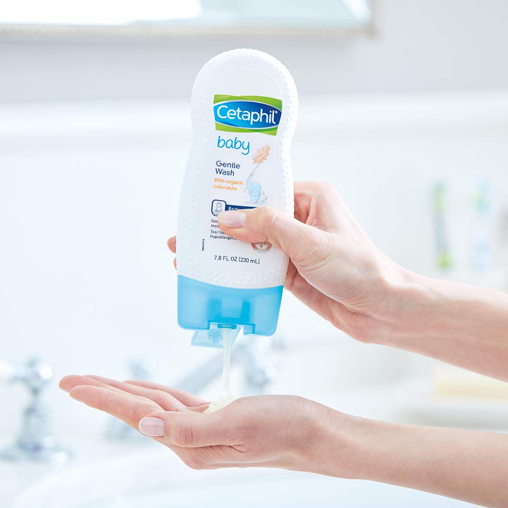 Cetaphil Baby Gentle Wash with Organic Calendula, 7.8 Ounce, No Color, 230 ml (Pack of 1) - Image 4