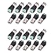 WildHD 20 Pack BNC Balun Connector and Camera Terminal Male Adpater for CCTV Surveillance Video Cameras Coaxial/Cat5/Cat6