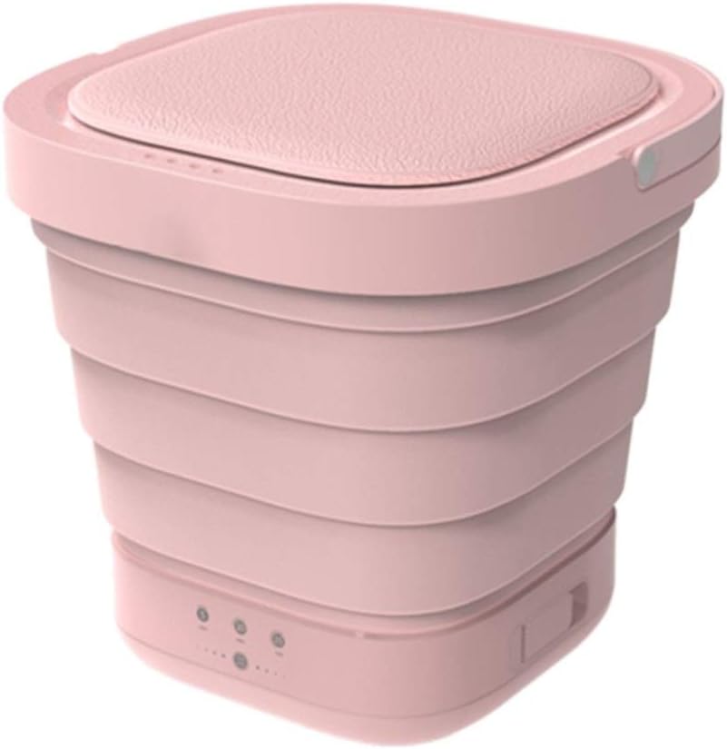 WUIO Folding Washer, A Portable Mini Clothes Washing Machine That Goes Anywhere - Ideal For Cleaning Clothes On The Go - 3kg Capacity (Color : B)