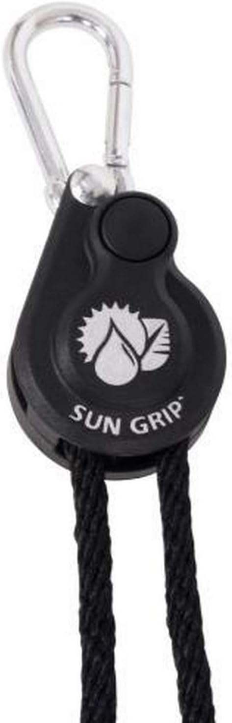 SunGripSun Grip 1/4-Inch. Push Button Heavy Duty Light & Equipment Hangers, Black