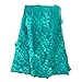 Aisunne African Lace Fabrics Classics Nigerian French Lace Fabric 5 Yards with Fashion Rhinestones and Embroidered Beading Flower for Wedding Party Dresses (Green)
